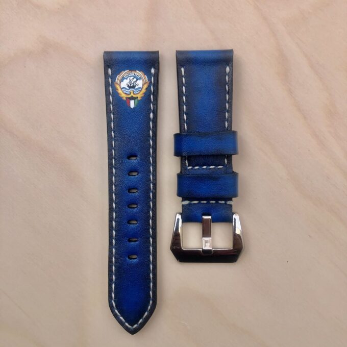 DEEP BLNR WITH KUWAIT LOGO STRAP 24mm