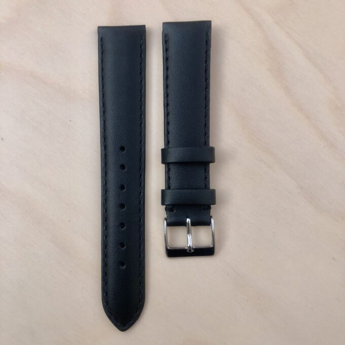 LUM-TEC Black Leather with Buckle 18mm