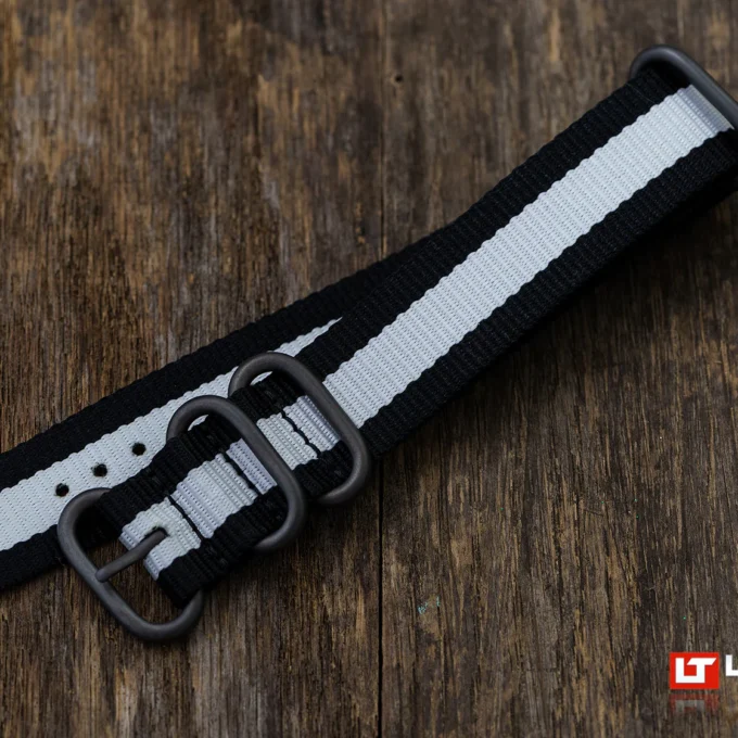 LÜM-NATO Black and White Edition PVD 22mm