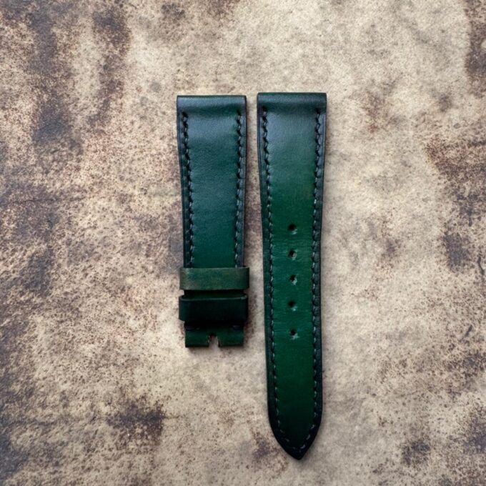 GREEN GENUINE LEATHER 22mm