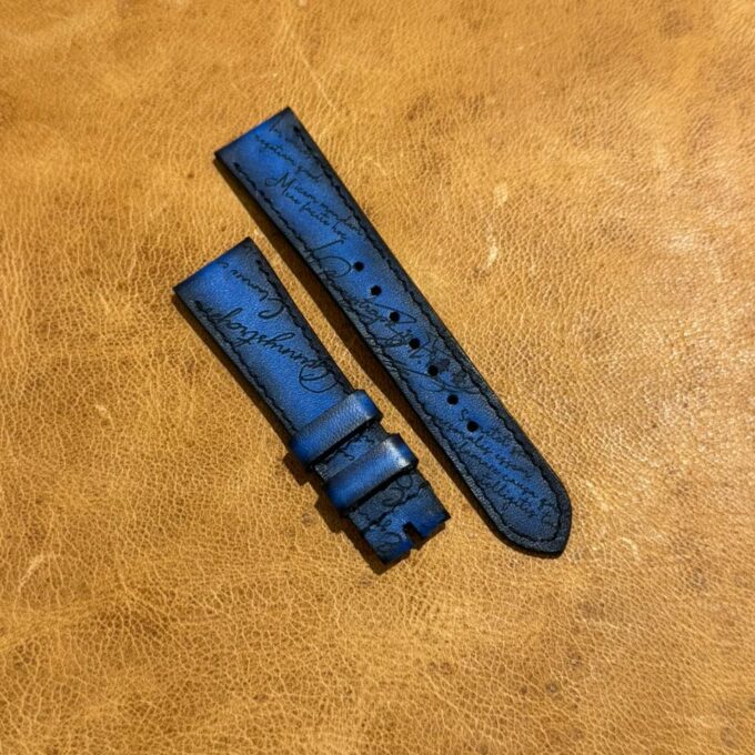 GUNNY PATINA SCRITTO BLUE 20mm
