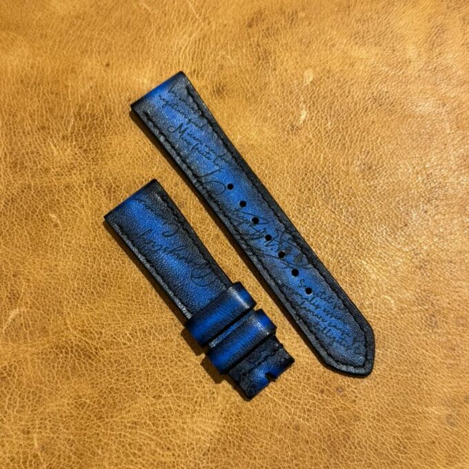 GUNNY PATINA SCRITTO BLUE 21mm