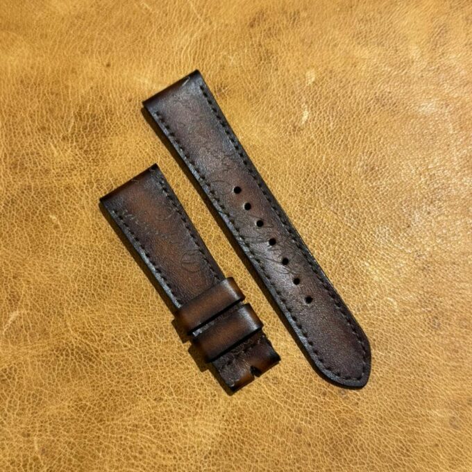 GUNNY PATINA SCRITTO DARK BROWN 22mm