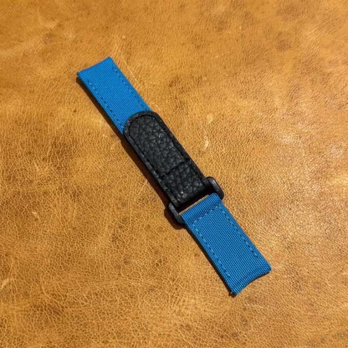 Gunny Kevlar J Velcro 317 CYAN / for PATEK NAUTILUS 5168 +QR 22mm