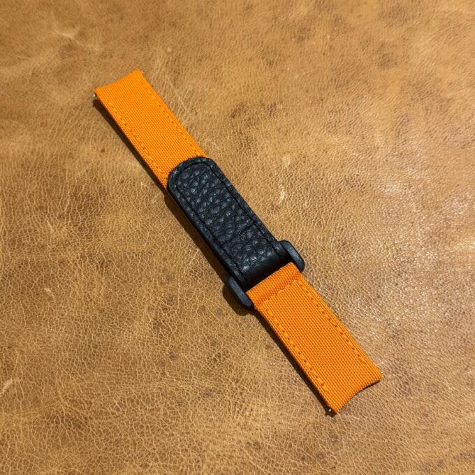Gunny Kevlar C Velcro 317 ORANGE / for PATEK NAUTILUS 5168 +QR 22mm